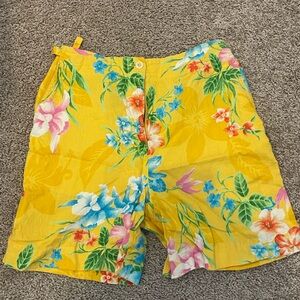 Ralph Lauren Yellow Floral Shorts